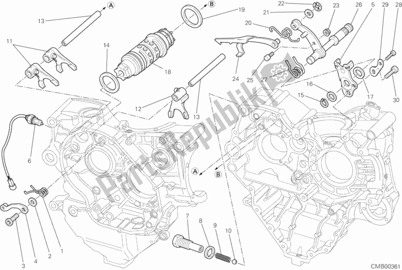 Todas las partes para Mecanismo De Cambio De Marcha de Ducati Multistrada 1200 S Sport 2012